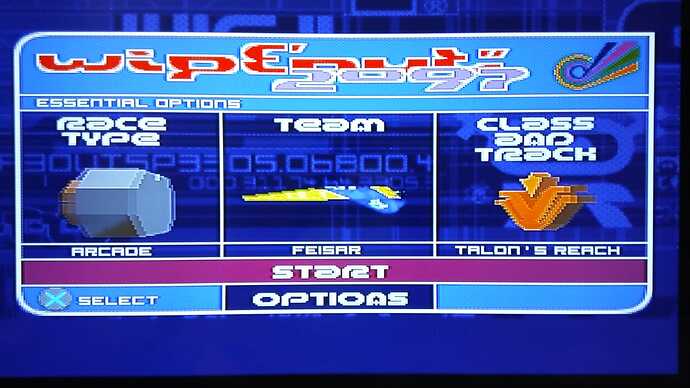 19 Wipeout 2097 options