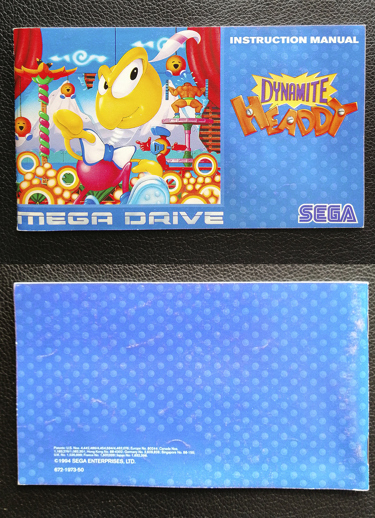 Manual Dynamite Headdy megadrive en perfectas condiciones Mercadillo