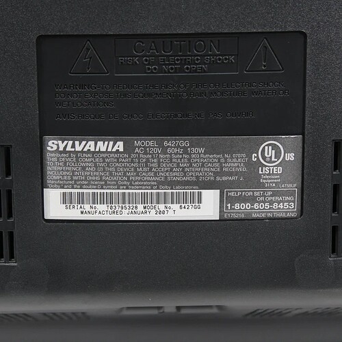 Sylvania-6427GG-27-CRT