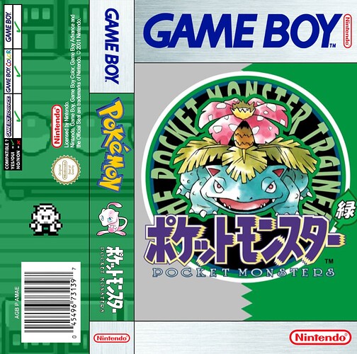 GB POKÉMON GREEN JAP