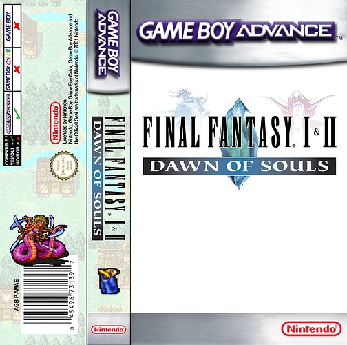 GBA FF 1 y 2 DAWN OF SOULS