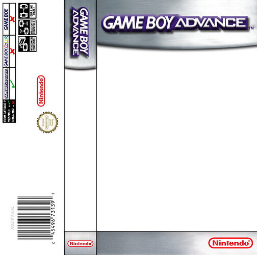 Plantilla Photoshop GBA Cassette copia